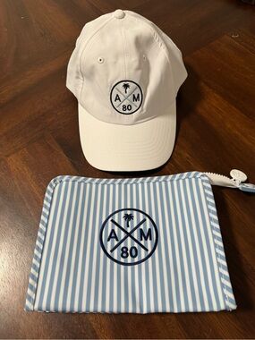 White AM 80 Embroidered Cap - Women's Hat